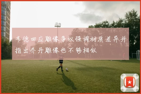 韦德回应雕像争议强调材质差异并指出乔丹雕像也不够相似
