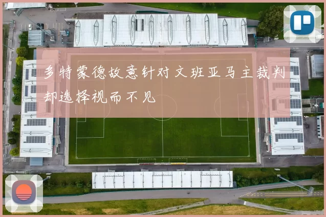 多特蒙德故意针对文班亚马主裁判却选择视而不见